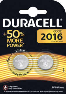DURACELL Lithium CR2016 (2 pack)