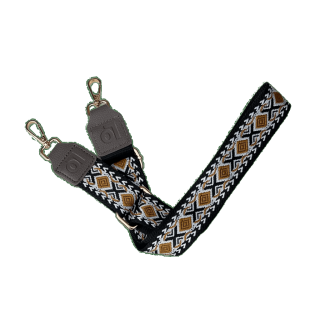 Lomify Pattern Strap Black/Cognac