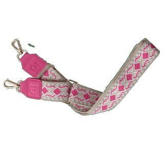 Lomify Pattern Strap Beige/ Fuchsia