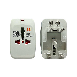 All-in-1 World (+EU) Travel Adapter White