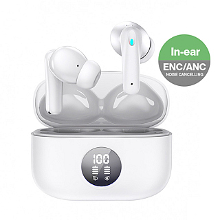 iNcentive True Wireless Earbuds White In-Ear & Noise Cancelling (VT-23)