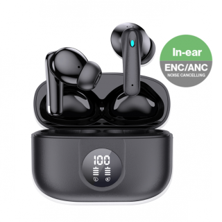 iNcentive True Wireless Earbuds Black In-Ear & Noise Cancelling  (VT-24)