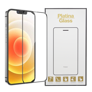 Platina Glass for iPhone 16 Pro/17/17 Pro/18 Pro Black Edge to Edge