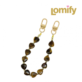 Lomify Wristband Brown Heart