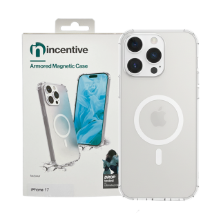 Armored Silicon (MagSafe Compatible) Case for Galaxy S26 Ultra Clear (iNcentive Blister)