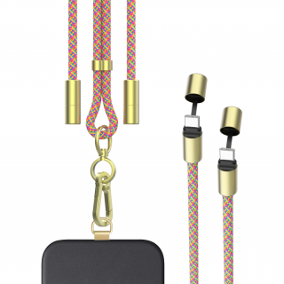 iNcentive 2-in-1 Lanyard Charging Cable USB-C to USB-C 1 meter (VT020)
