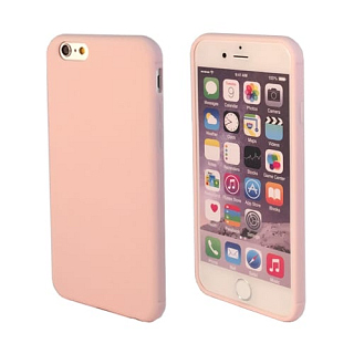 Silicon Flat Case for iPhone 6/6S Plus Pink