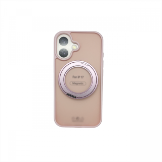 Matt Kickstand Case (MagSafe Compatible) for iPhone 16e/17e Pink