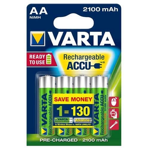Varta Rechargeable accu AA 2100 mAh Ready 2 Use NiMH (4 pack)