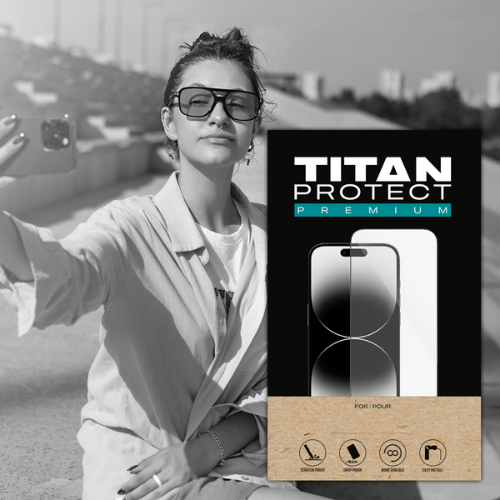 TITAN PROTECT Premium Glass for iPhone 16 Pro/17/17 Pro/18 Pro
