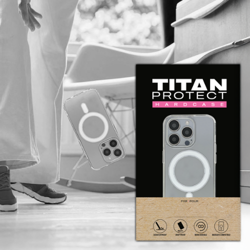 TITAN PROTECT Hardcase (MagSafe Compatible) for iPhone 17 Pro / 18 Pro clear