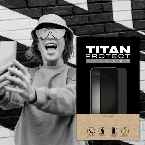 TITAN PROTECT Privacy Glass for iPhone 12/12 Pro