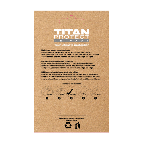 TITAN PROTECT Privacy Glass for iPhone 13/13 Pro/14