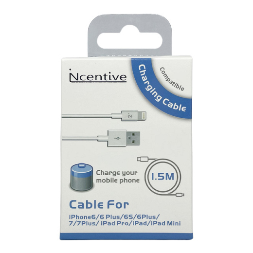 iNcentive USB-A to Lightning Cable 1.5 meter