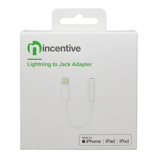 iNcentive Lightning to 3.5mm Jack Adapter Apple MFI certified (VT101)