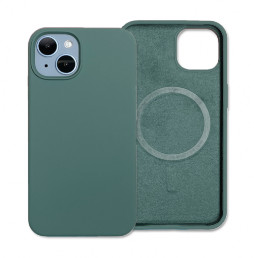 Soft Gelly Premium Case (MagSafe Compatible) for iPhone 15 Pro Max Green
