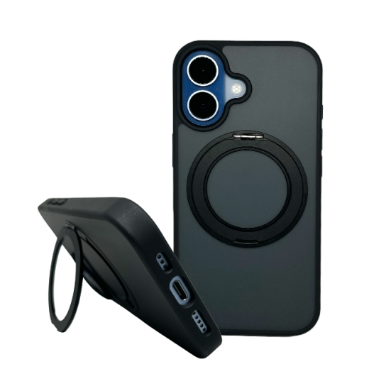 Matt Kickstand Case (MagSafe Compatible) for Galaxy A37 Black