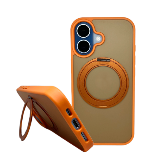 Matt Kickstand Case (MagSafe Compatible) for iPhone 17 Pro Max / 18 Pro Max Orange