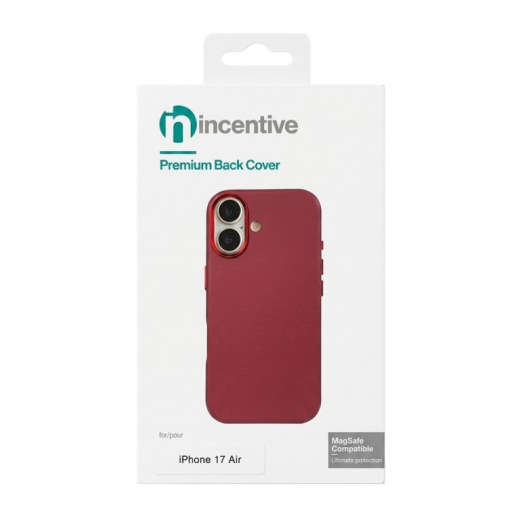 Premium Back Cover (MagSafe Compatible) for iPhone 17 Pro Max / 18 Pro Max Red