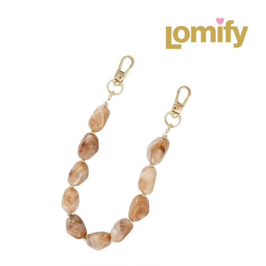 Lomify Wristband Stone Light Brown