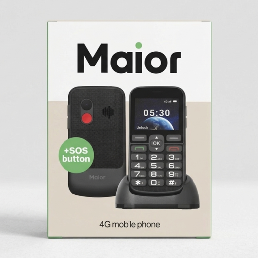 Maior Seniorentelefoon Flat 4G