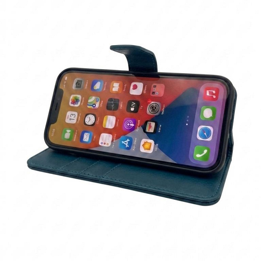 PU Wallet Deluxe for Galaxy A27 Navy Blue