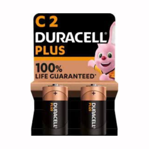 DURACELL Plus MN1400 1.5V C-Cells (2 pack)