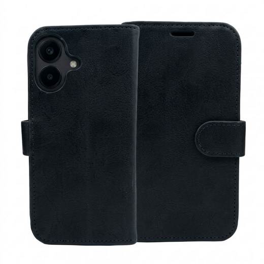 PU Wallet Deluxe for Galaxy A14 Pitch Black