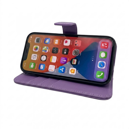 PU Wallet Deluxe Galaxy for S23 Ultra Pastel Lilac