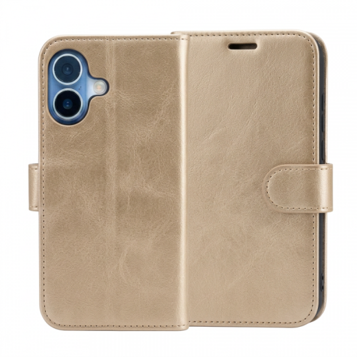 PU Wallet Deluxe for Galaxy A6 2018 Champagne Gold