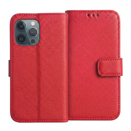 PU Wallet Premium for iPhone 13 Lipstick Red