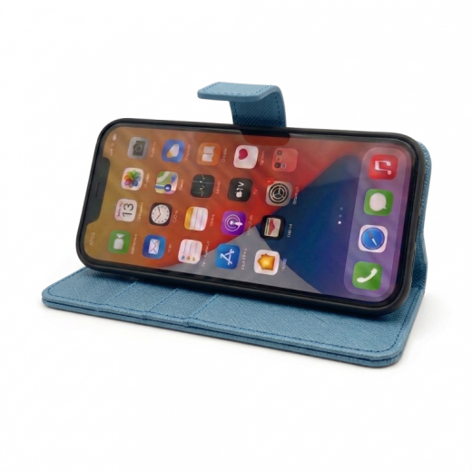 PU Wallet Premium for Galaxy S25 Ultra Denim Blue NEW
