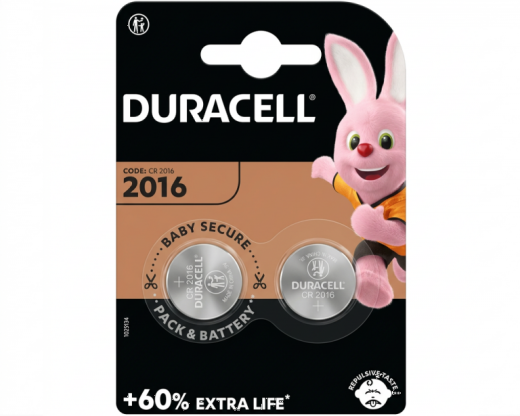 DURACELL Lithium CR2016 (2 pack)