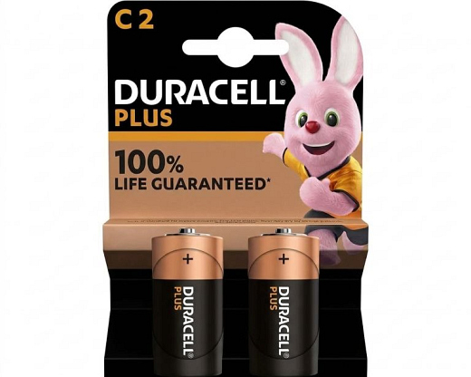 DURACELL Plus MN1400 1.5V C-Cells (2 pack)