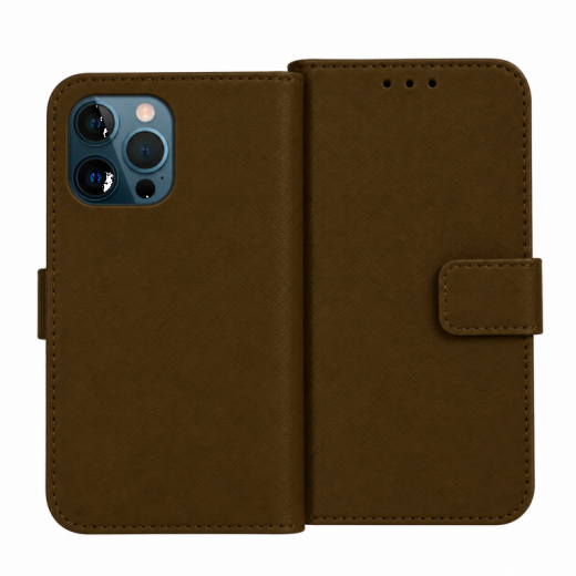 PU Wallet Premium for iPhone 13 Pro Dark Taupe