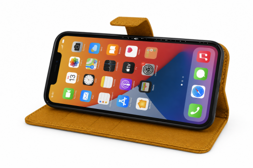 PU Wallet Premium for iPhone 13 Pro Horizon Orange