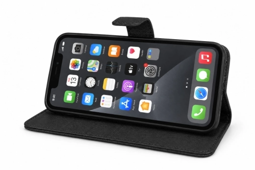 Premium Leather Wallet Case Galaxy S10e Black