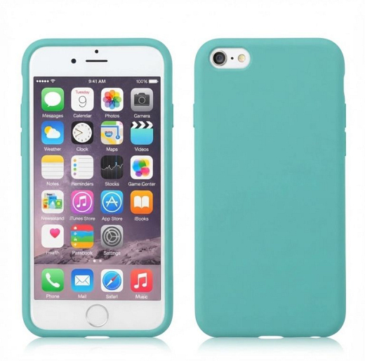 Silicon Flat Case for iPhone 6/6S Plus Green