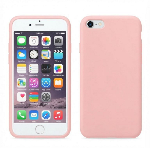 Silicon Flat Case for iPhone XS Max Pink