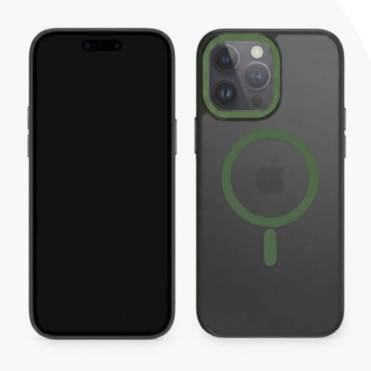 Matt Protect Case (MagSafe Compatible) for Galaxy S24 Dark Green