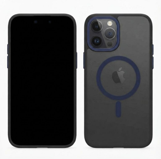 Matt Protect Case (MagSafe Compatible) for Galaxy A55 Dark Blue