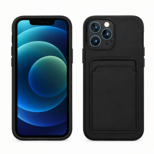 Soft Card Case for iPhone 11 Midnight Black