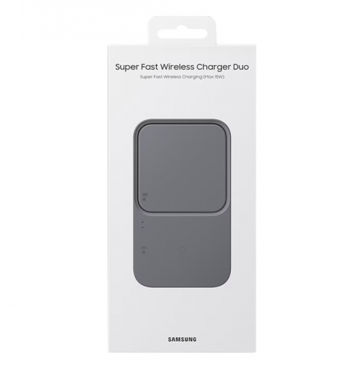 Super Fast Wireless Charger Duo incl adapter EP-P5400TBEGEU Black Blister