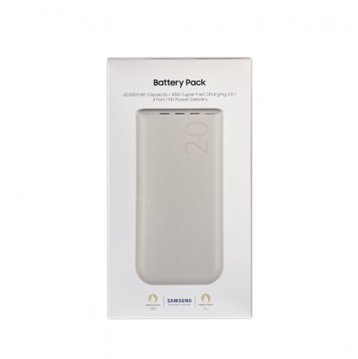 Battery Pack 3x USB-C 20.000 mAh, 25W Beige EB-P4520XUEGEU blister