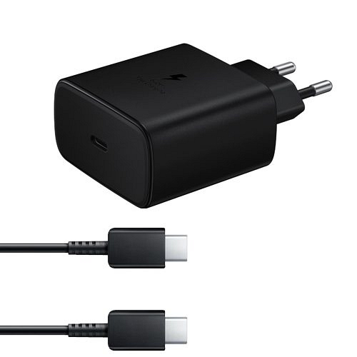 Fast Charger USB-C 45W + USB-C to USB-C 1.8m 5A Cable EP-T4511XBEGEU Black Blister