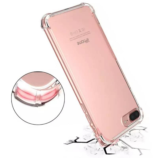 Armored Silicon Case for Galaxy A20s Clear