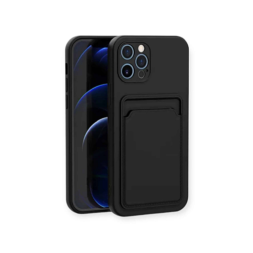 Soft Card Case for iPhone 13 Pro Midnight Black