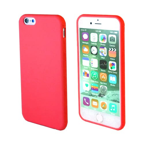 Silicon Flat Case for iPhone XR Red