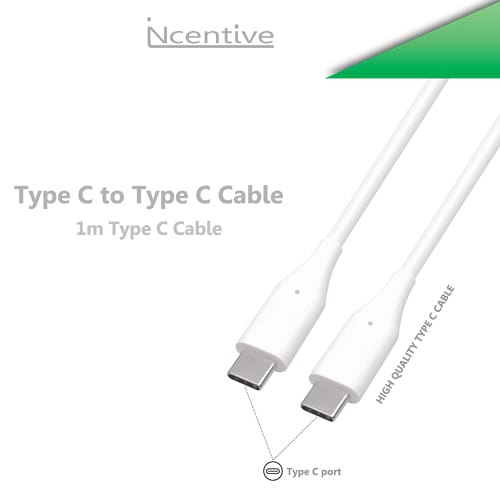 iNcentive USB-C to USB-C Cable 1 meter (VT220)