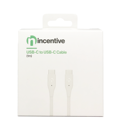 iNcentive USB-C to USB-C Cable 5A 100W 1 meter (VT212)